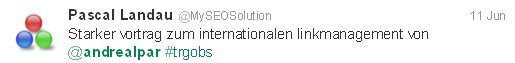 Tweet Pascal Landau