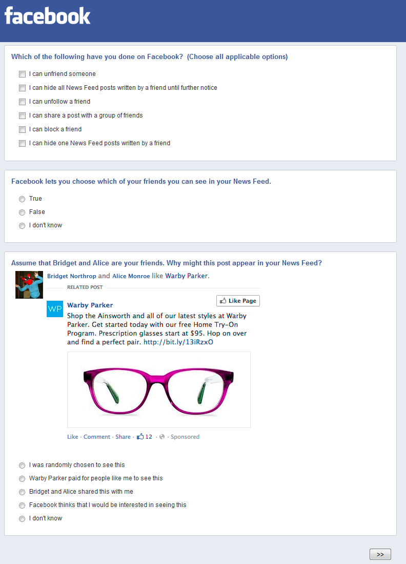 Facebook-Stream-Werbung