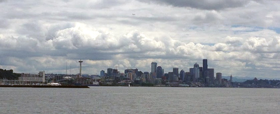 Seattle in Wolken bei der SMX